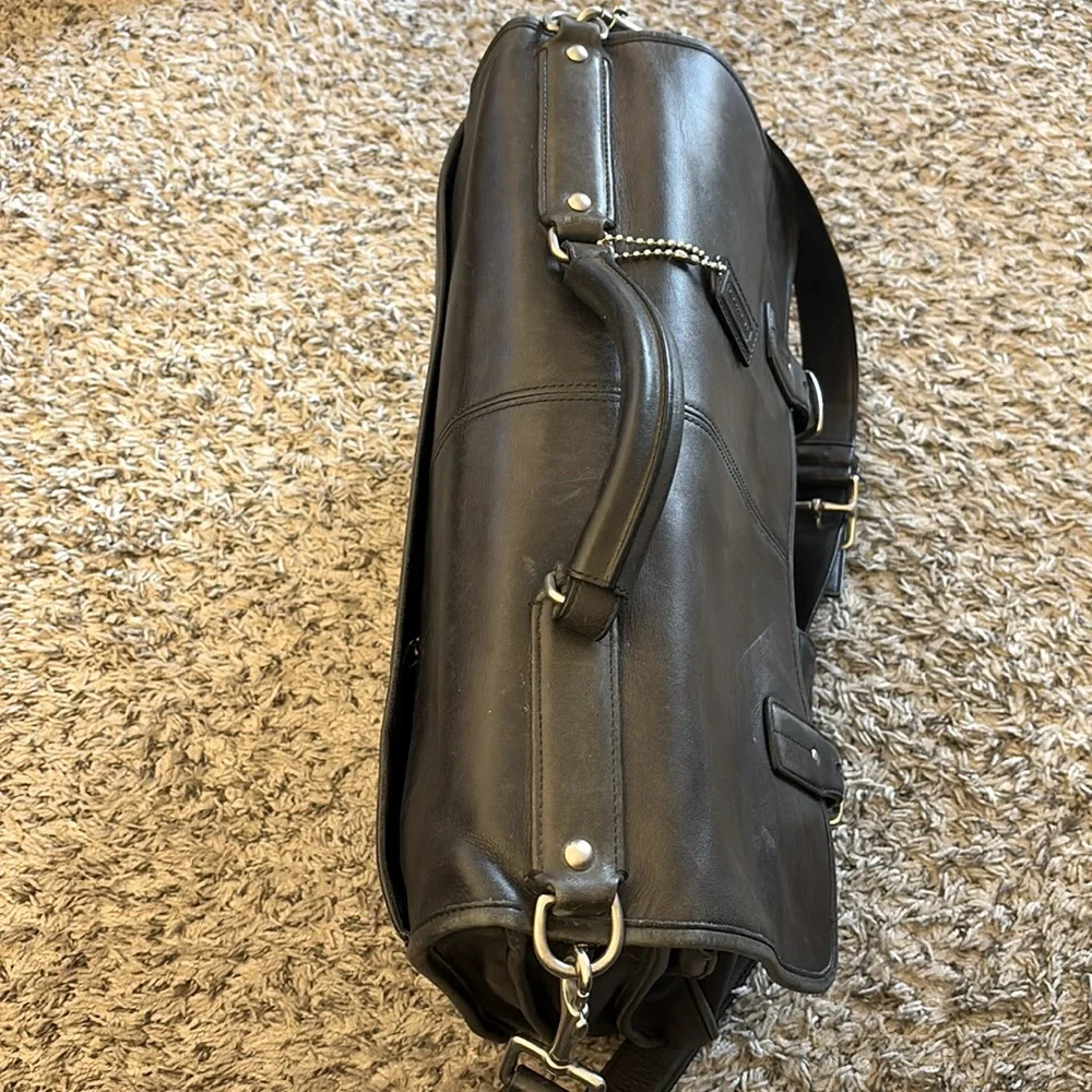 Coach Black Leather Briefcase - Picture 7 of 16